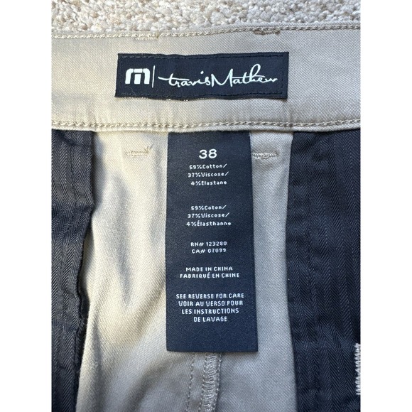 Travis Mathew Mens 38x30 Performance Chino Golf Pants Lightweight Khaki Stretch - Picture 4 of 7